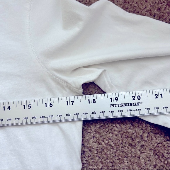 Ralph Lauren Jeans Co Long Sleeve Crewneck White Tee - Picture 6 of 7